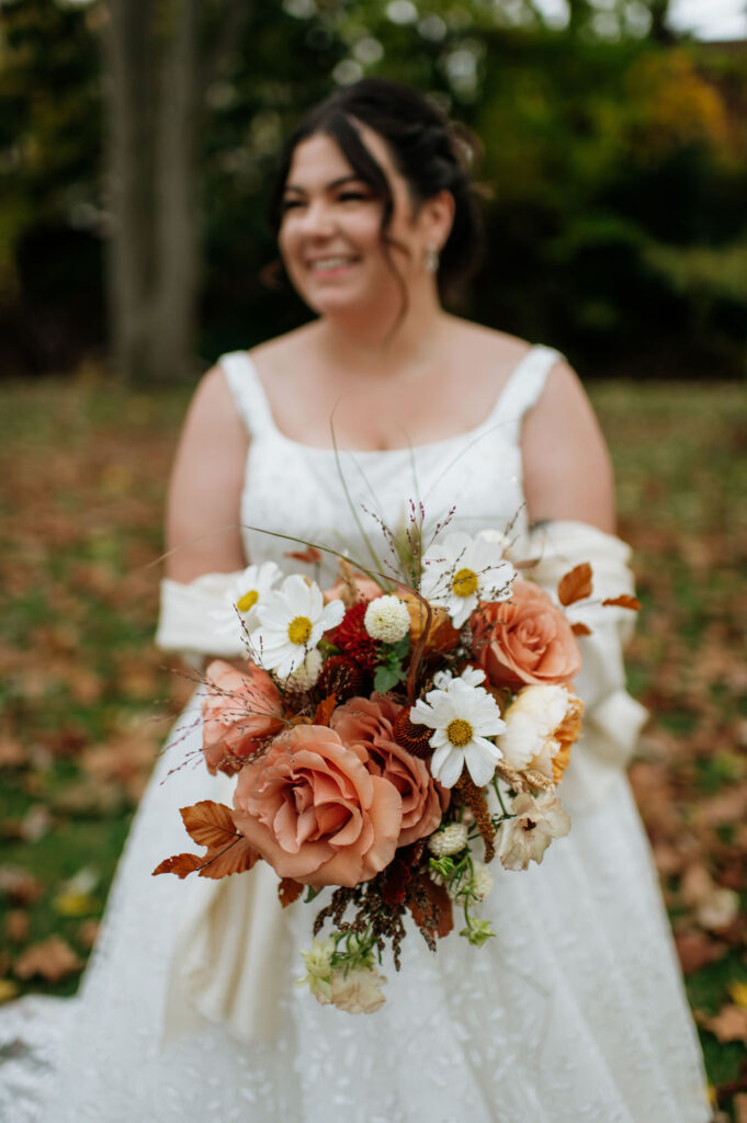 Fall Indiana bridal portraits at The Brick in South Bend