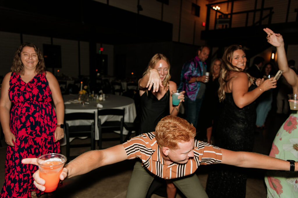 Open dancing during a reception