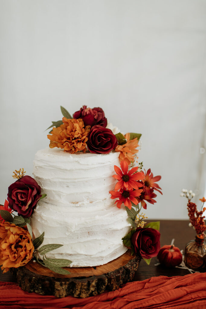 Fall wedding cake