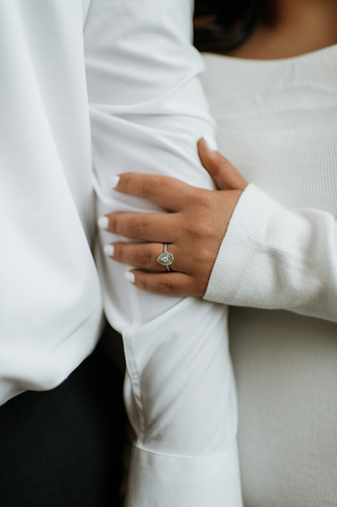 Engagement photo detail shot