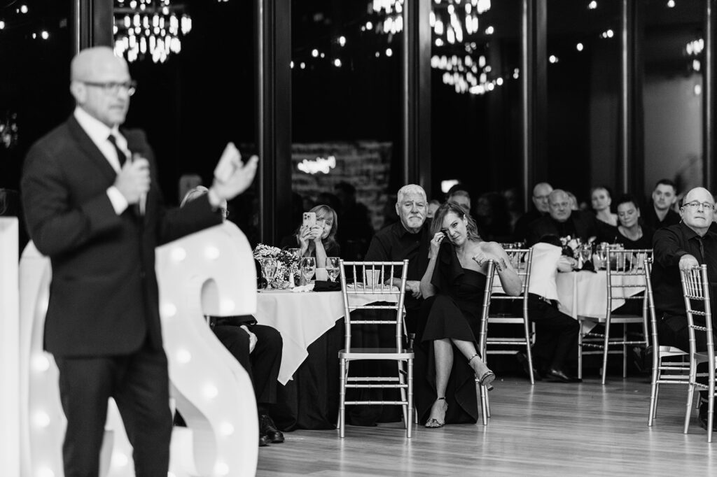 Father of the groom giving a speech