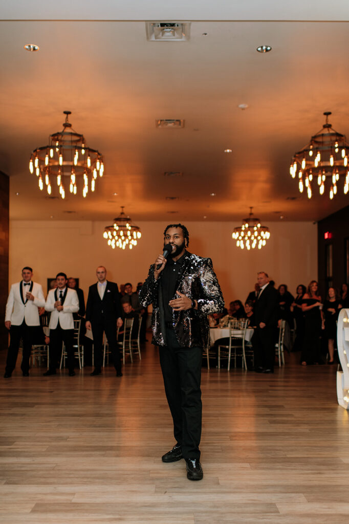 DJ giving a speech