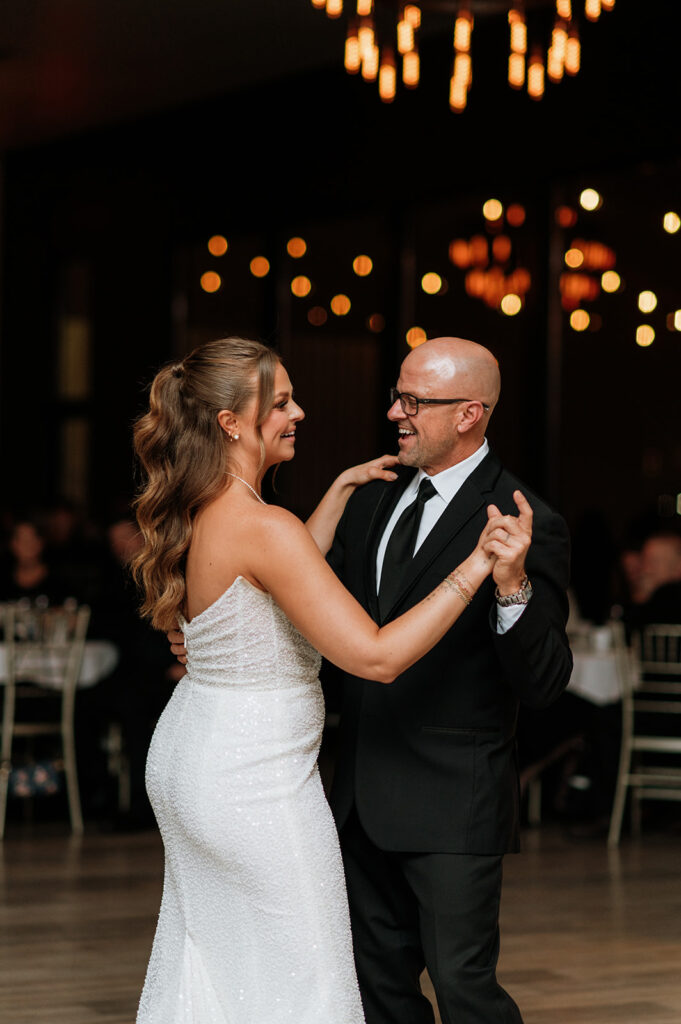 Bride dancing with her father
