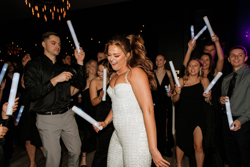Bride dancing during her reception