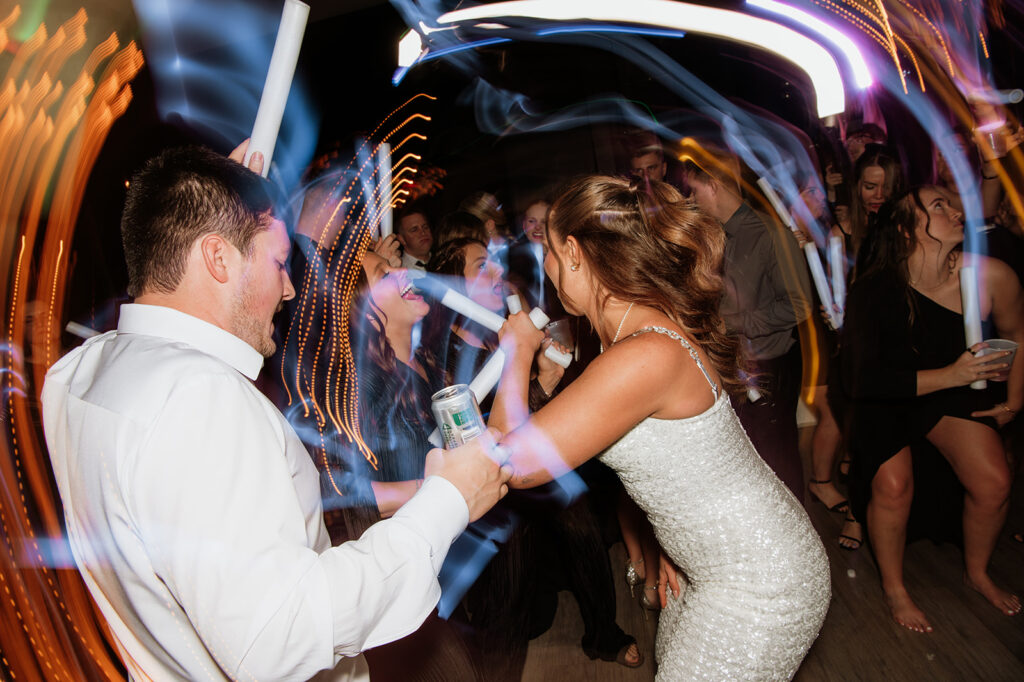 Bride dancing during her reception