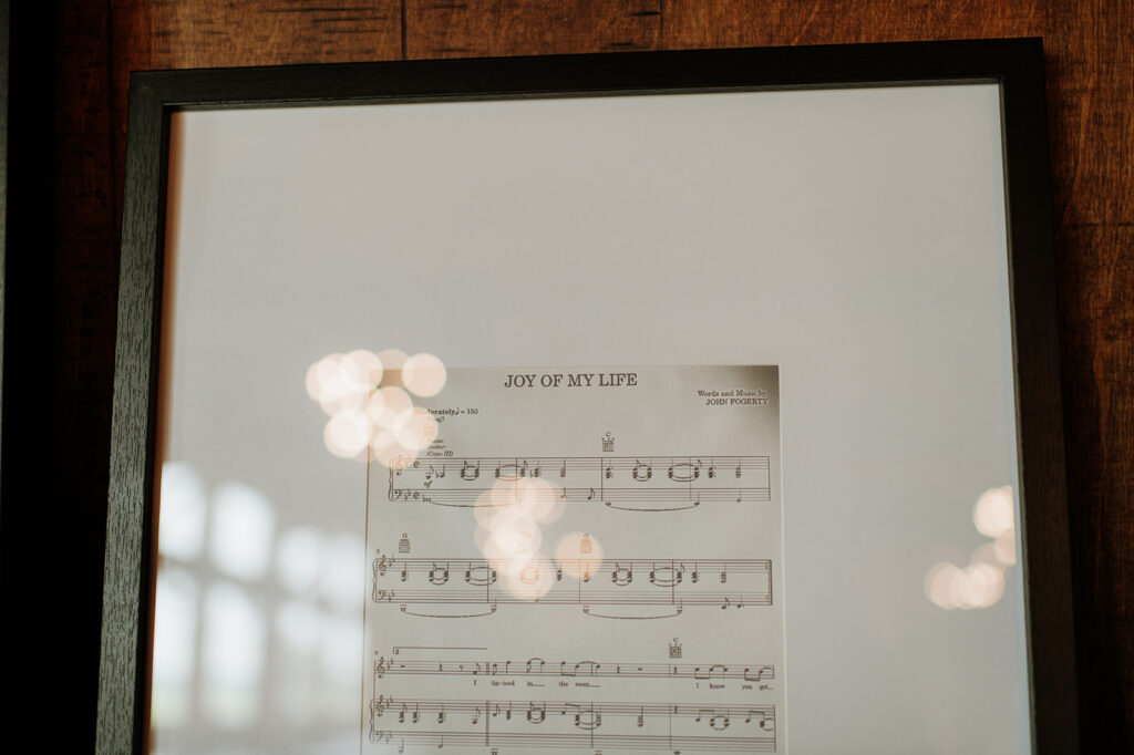 Joy of my life piano key notes framed