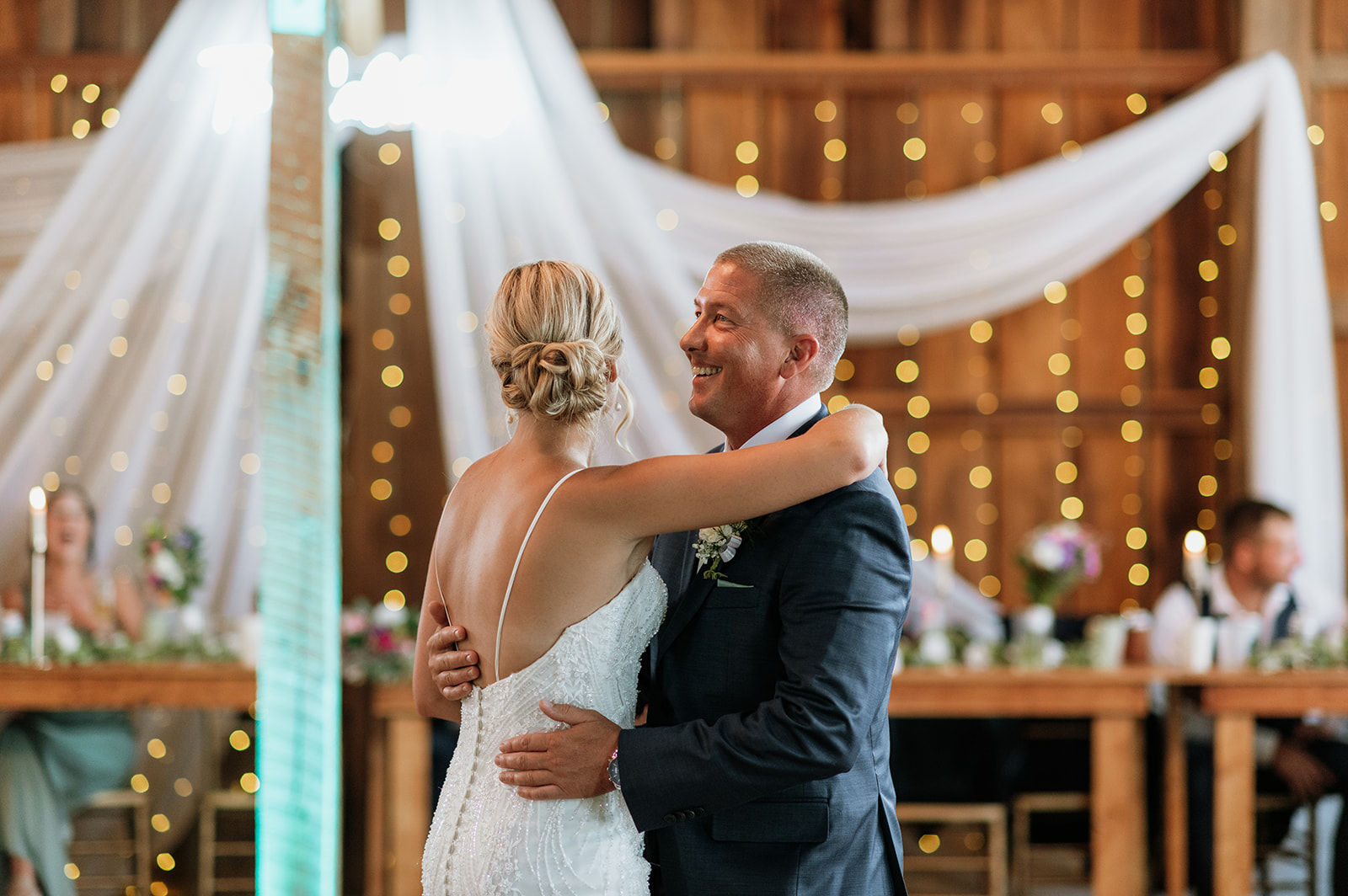 Bride sharing a first dance with her father