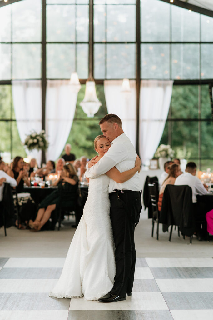 Bride sharing a first dance with her father