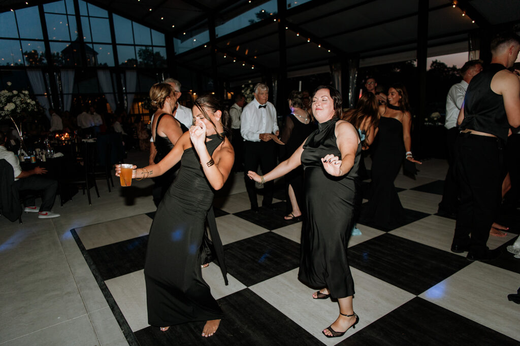 Guests dancing during a Clubhouse Venue wedding reception