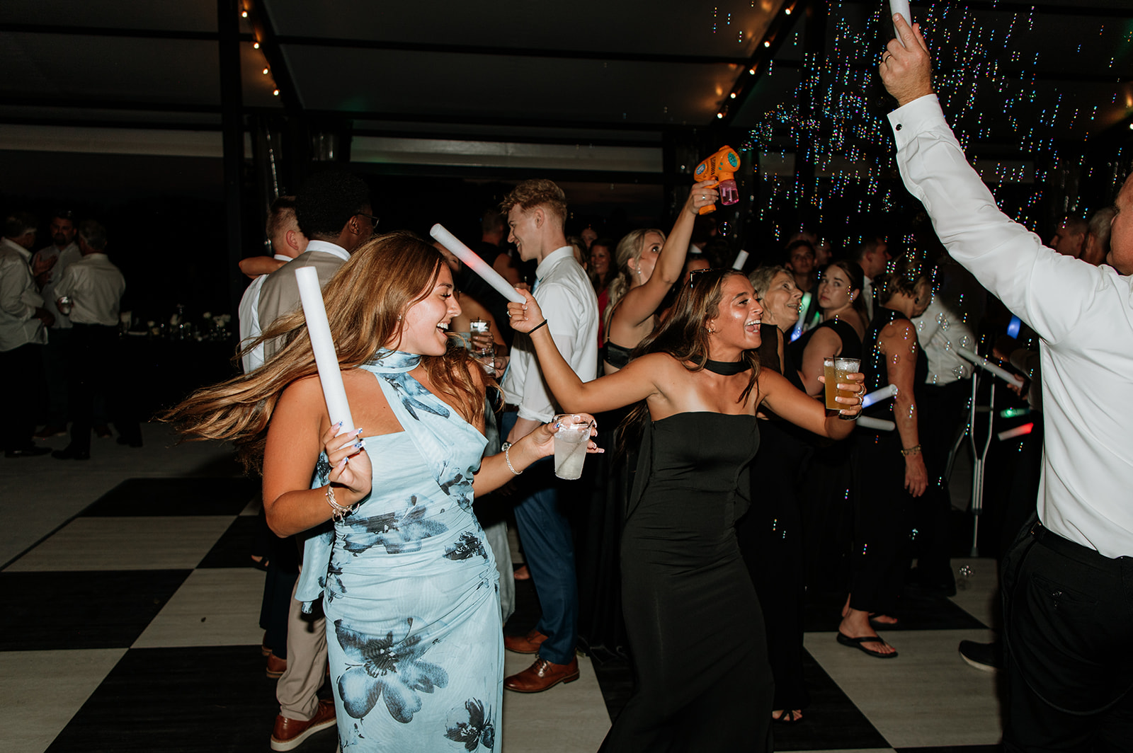 Guests dancing during a Clubhouse Venue wedding reception