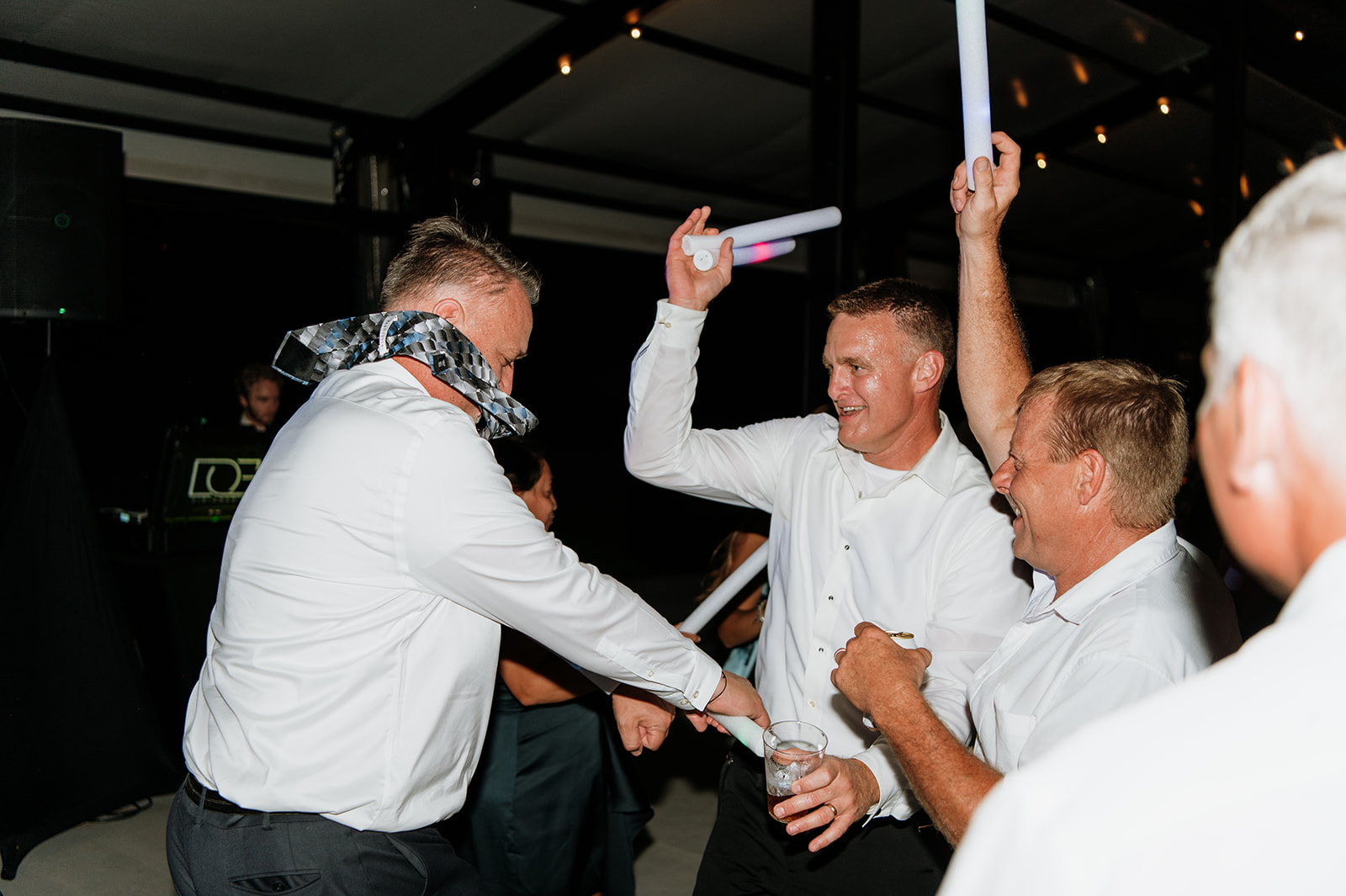 Guests dancing during a Clubhouse Venue wedding reception