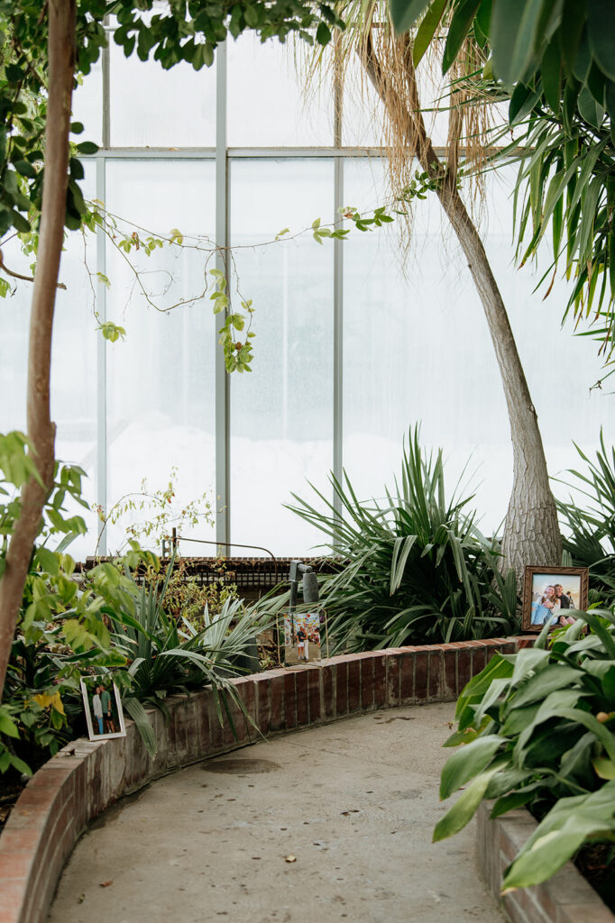 A garden pathway at Potawatomi Conservatories.