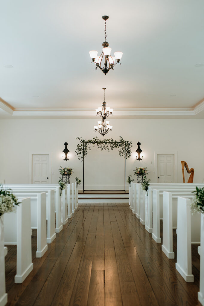 Interior photo of The Chapel at The Morris Estate in Niles, Michigan.